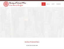 Tablet Screenshot of colonialwarsny.org